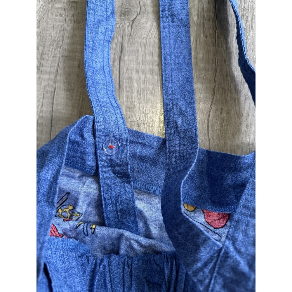 Spirit Halloween Chucky Costume skirt womens Medium 30" waist suspenders blue - Picture 15 of 16